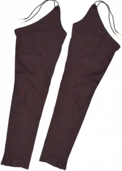 Mittelalter-Beinlinge mit Nestelbändern, braun