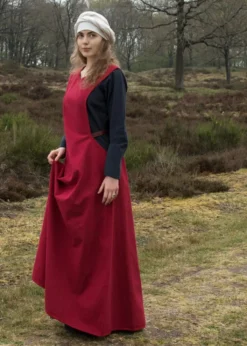 Mittelalter-Überkleid, Surcot Andra, rot