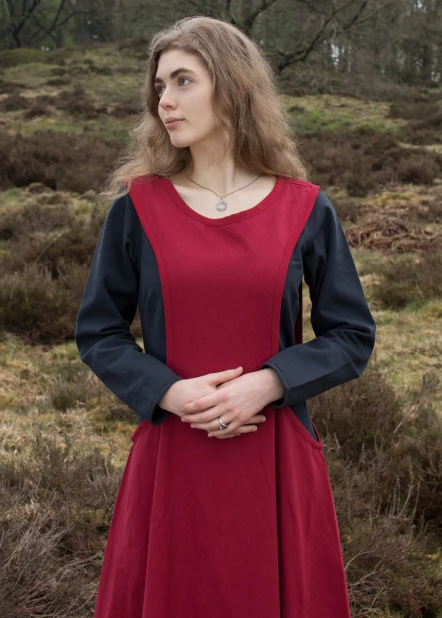 Mittelalter-Überkleid, Surcot Andra, rot