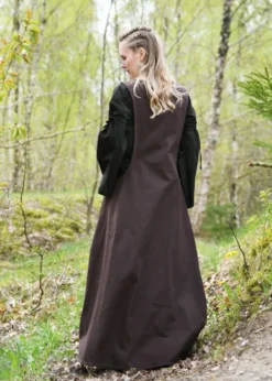 Mittelalter-Überkleid, Surcot Andra, braun