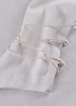 Mittelalter Bluse Aila mit Schnürung, natur