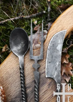 Mittelalter-Essbesteck, 3-teilig, handgeschmiedet