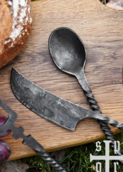 Mittelalter-Essbesteck, 3-teilig, handgeschmiedet