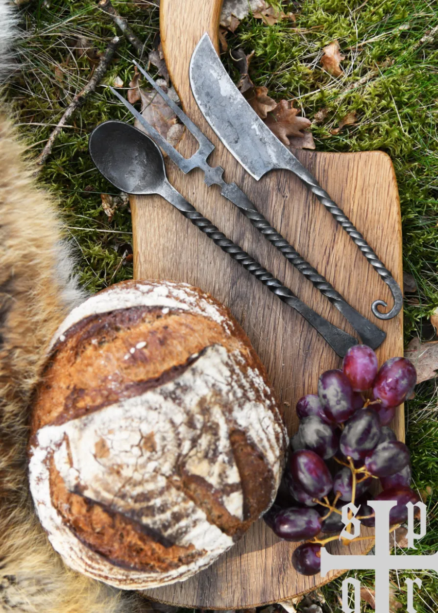 Mittelalter-Essbesteck, 3-teilig, handgeschmiedet