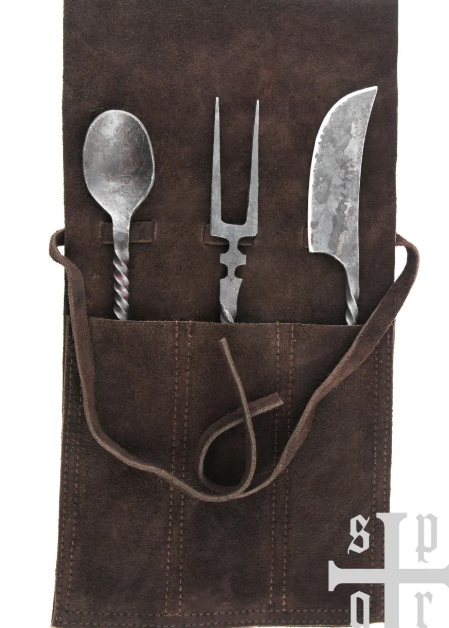 Mittelalter-Essbesteck, 3-teilig, handgeschmiedet