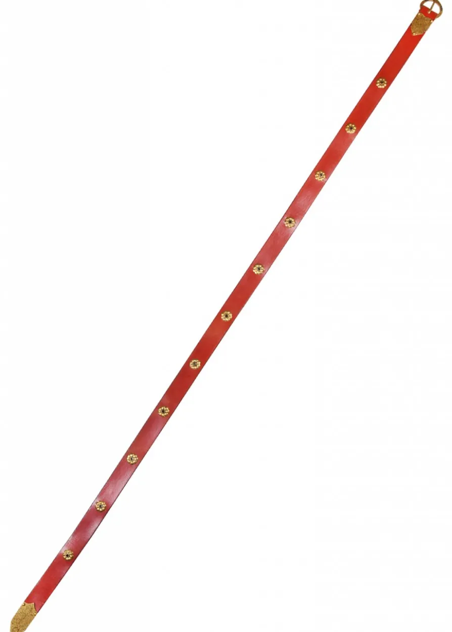 Mittelaltergürtel mit Blumenmotiven, ca. 165 cm