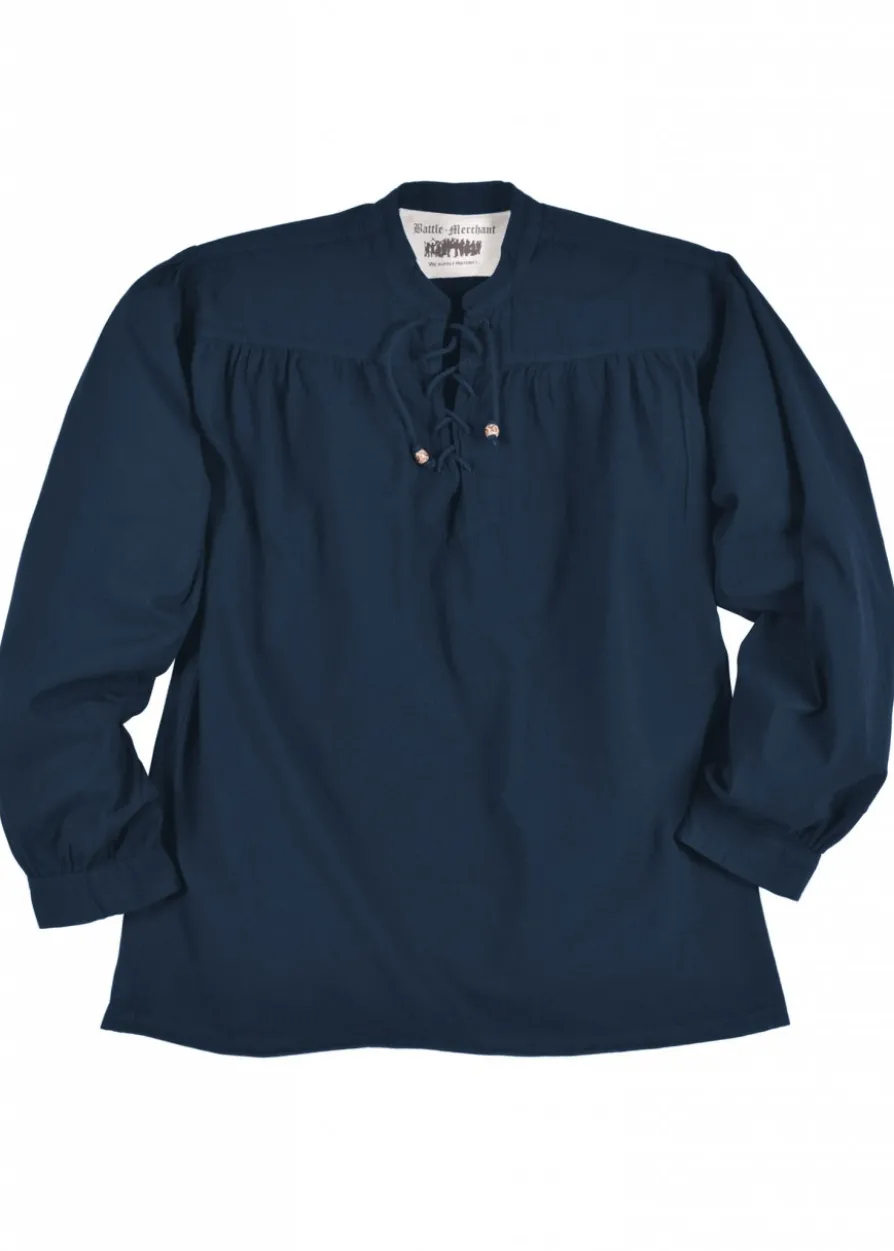 Mittelalter-Hemd Ludwig, blau