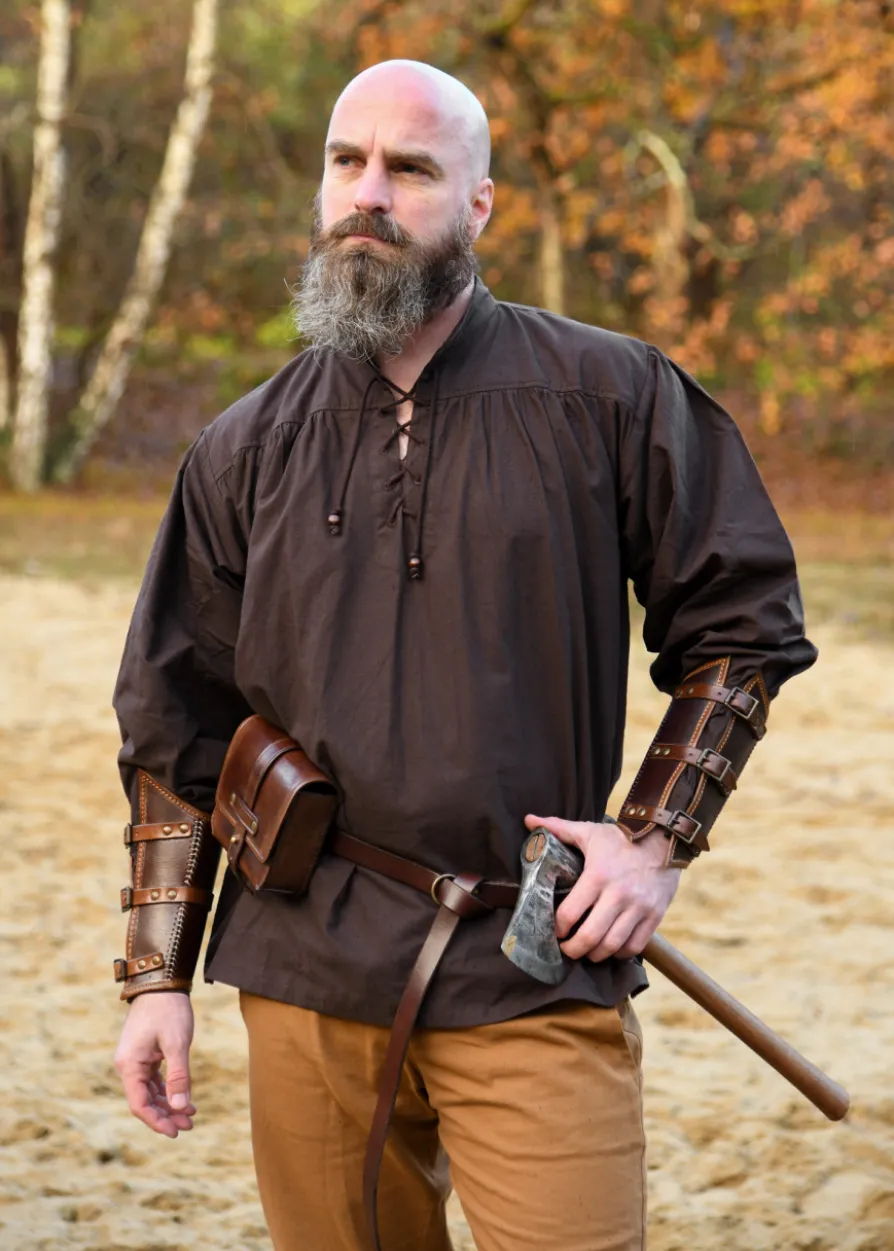 Mittelalter-Hemd Ludwig, braun