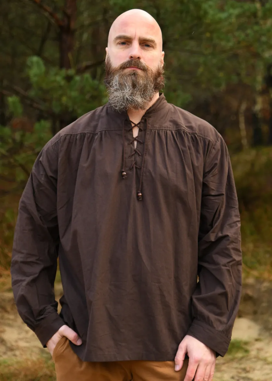 Mittelalter-Hemd Ludwig, braun