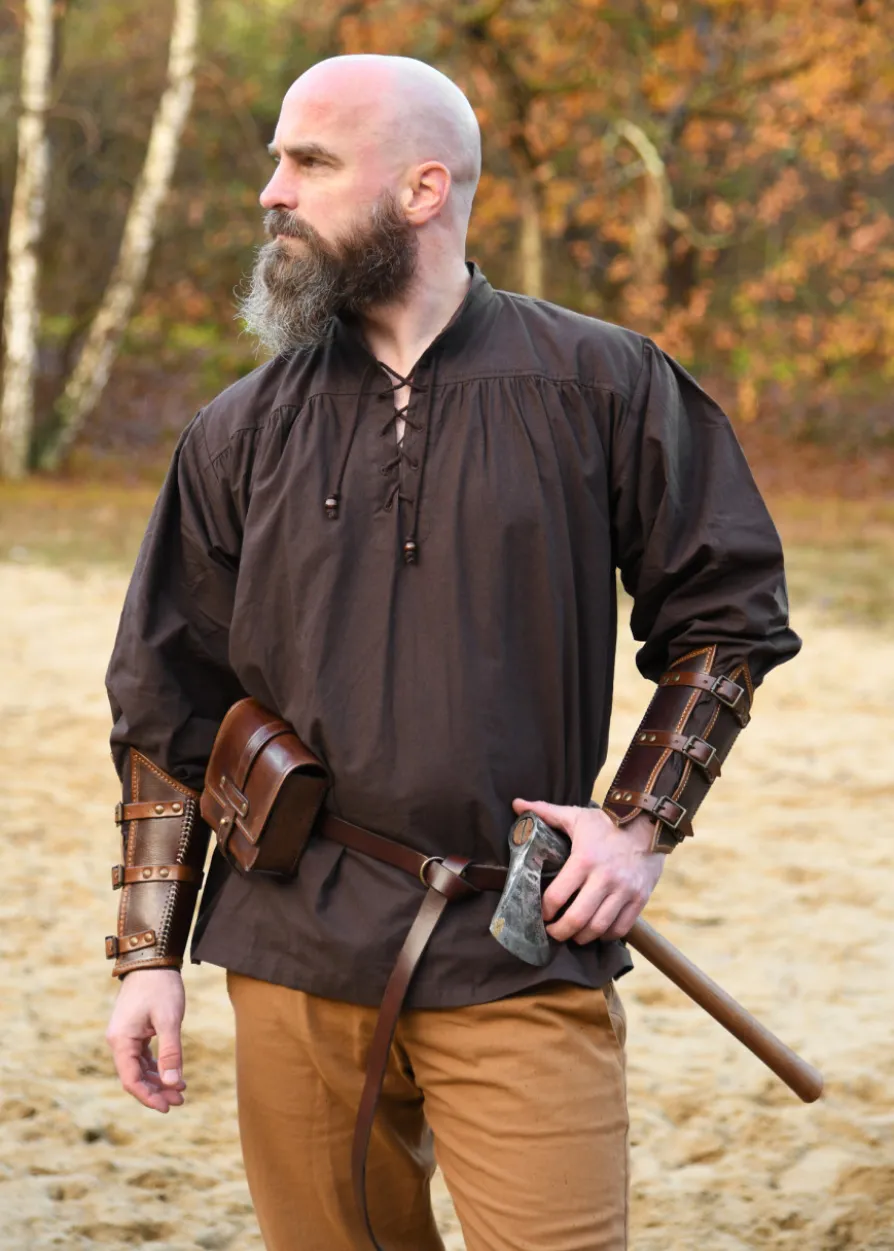 Mittelalter-Hemd Ludwig, braun