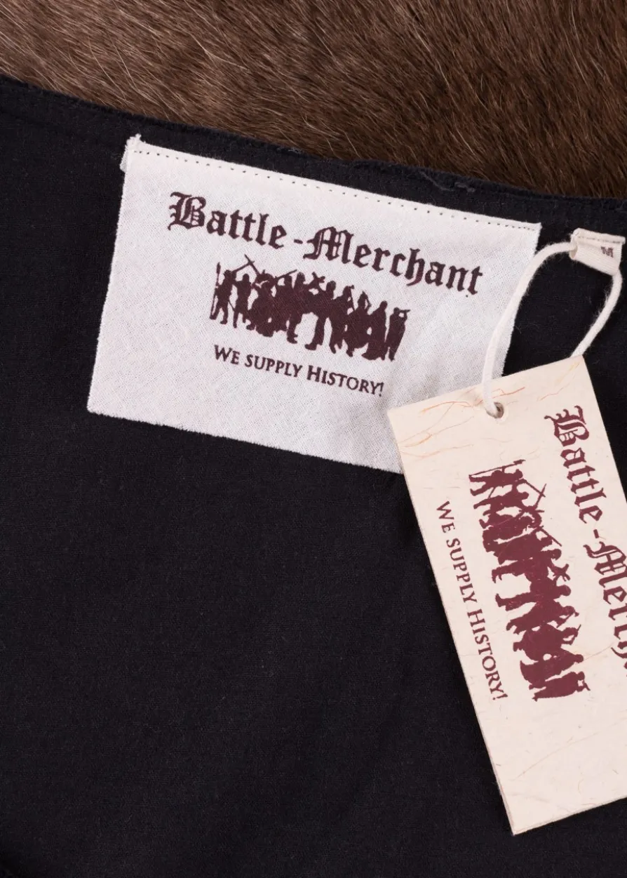 Mittelalter Jacke Griselda aus Samt, schwarz