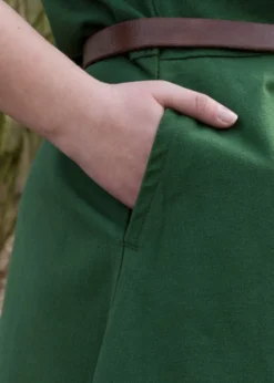 Mittelalterkleid Gesine aus Canvas, grün