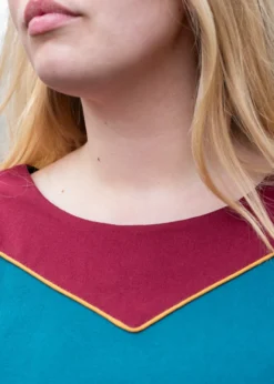 Mittelalterkleid Gesine aus Canvas, petrol