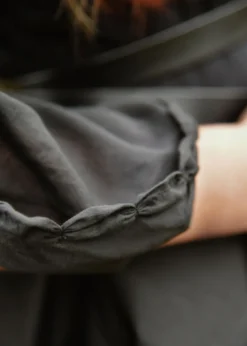 Mittelalter Kleid Ingrid mit Schnürung am Rücken, schwarz