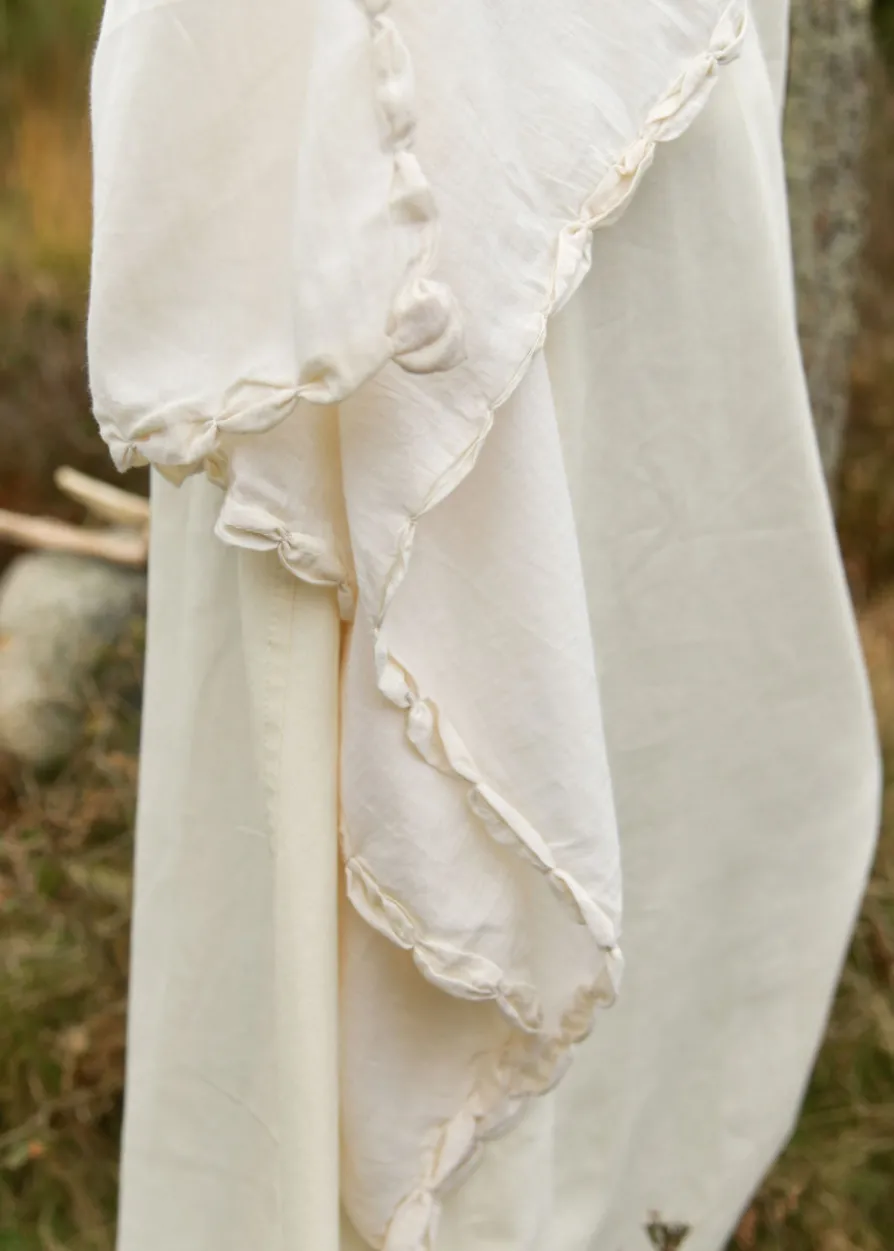 Mittelalter Kleid Ingrid mit Schnürung am Rücken, natur