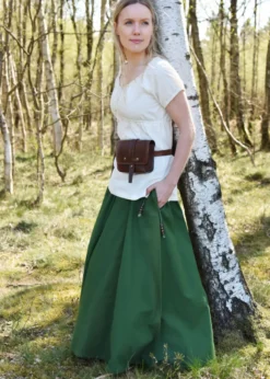 Mittelalter Kurzarm-Bluse Aren, natur