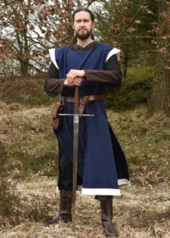 Mittelalter-Ledergürtel mit Messingring, 150 cm oder 190 cm, div. Farben