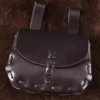 Mittelalter-Ledertasche, Dunkelbraun