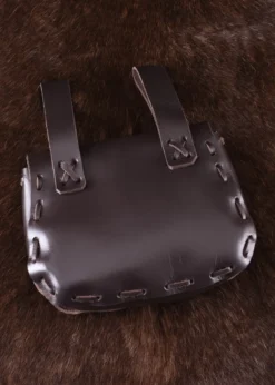 Mittelalter-Ledertasche, Dunkelbraun