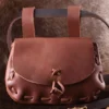 Mittelalter-Ledertasche, Hellbraun