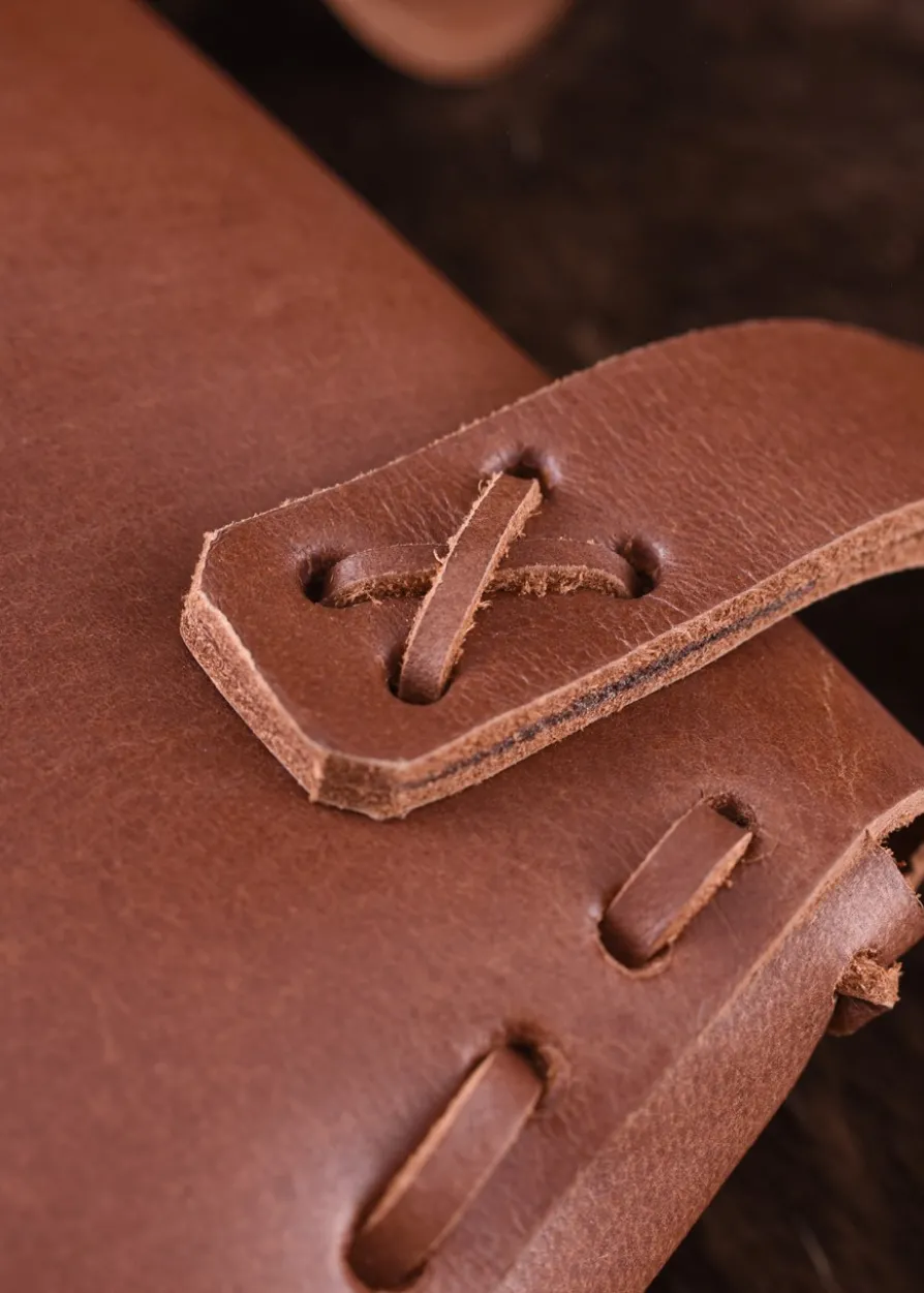 Mittelalter-Ledertasche, Hellbraun