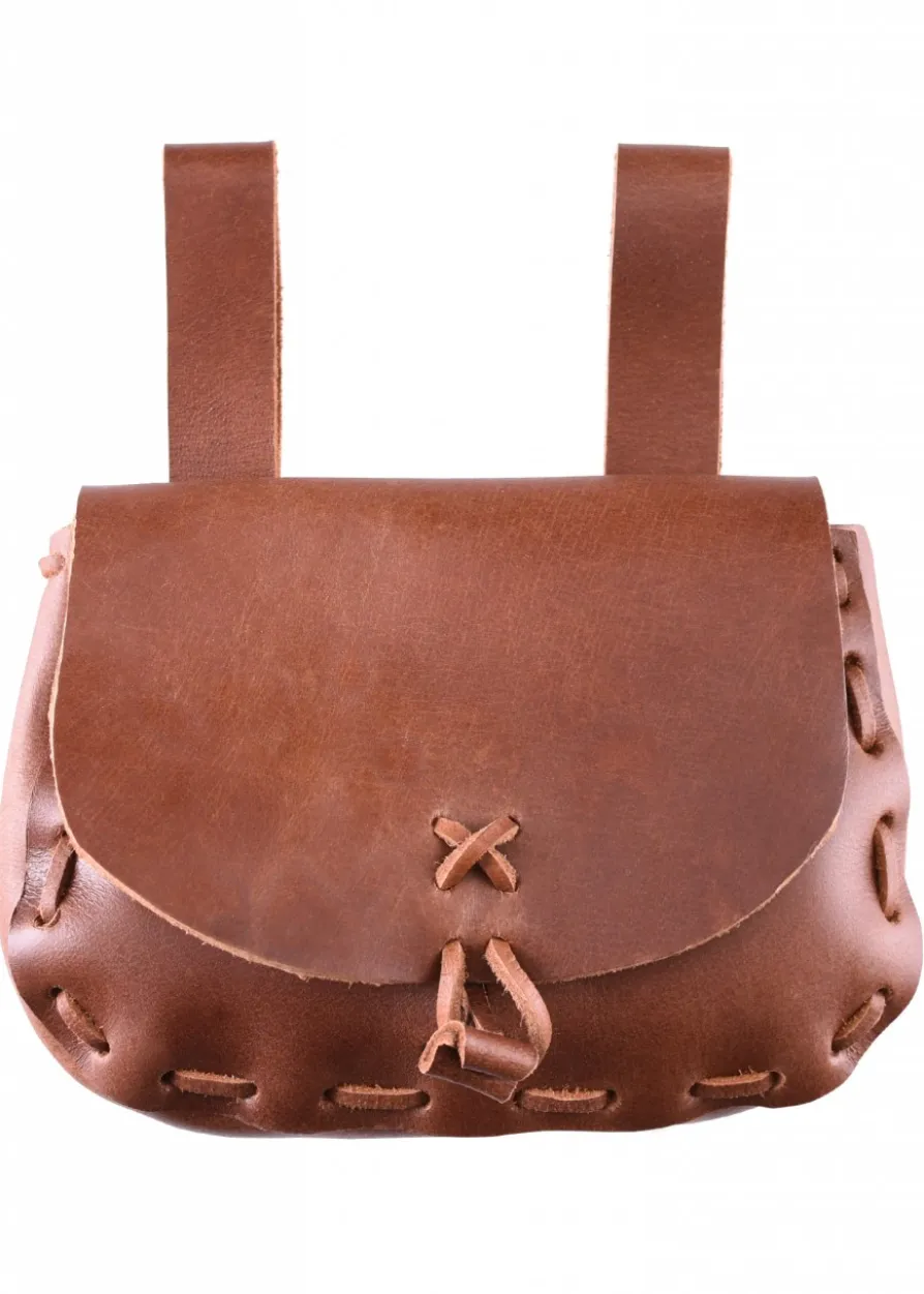 Mittelalter-Ledertasche, Hellbraun