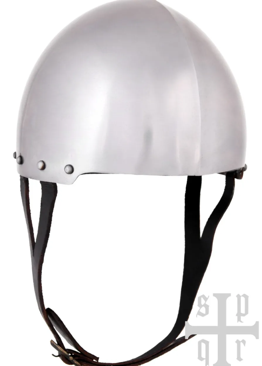 Mittelalterliche Hirnhaube, Schaukampfhelm, 2 mm Stahl
