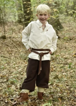 Mittelalterliche Kinderschuhe mit Schnürverschluss