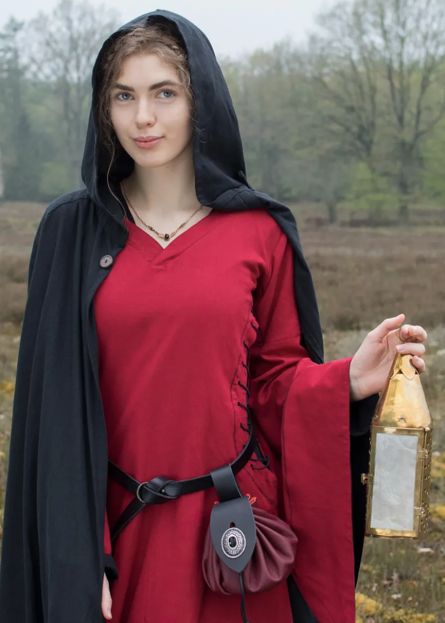 Mittelalterliche Laterne aus Messing mit Rohhaut-Fenster