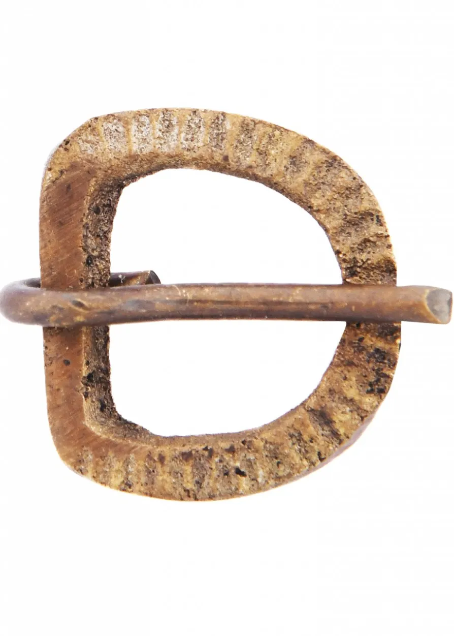 Mittelalterliche Riemenschnalle aus Messing