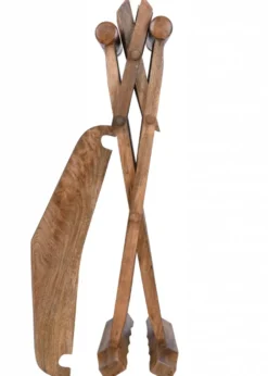 Mittelalterlicher Scherenstuhl mit Rückenlehne