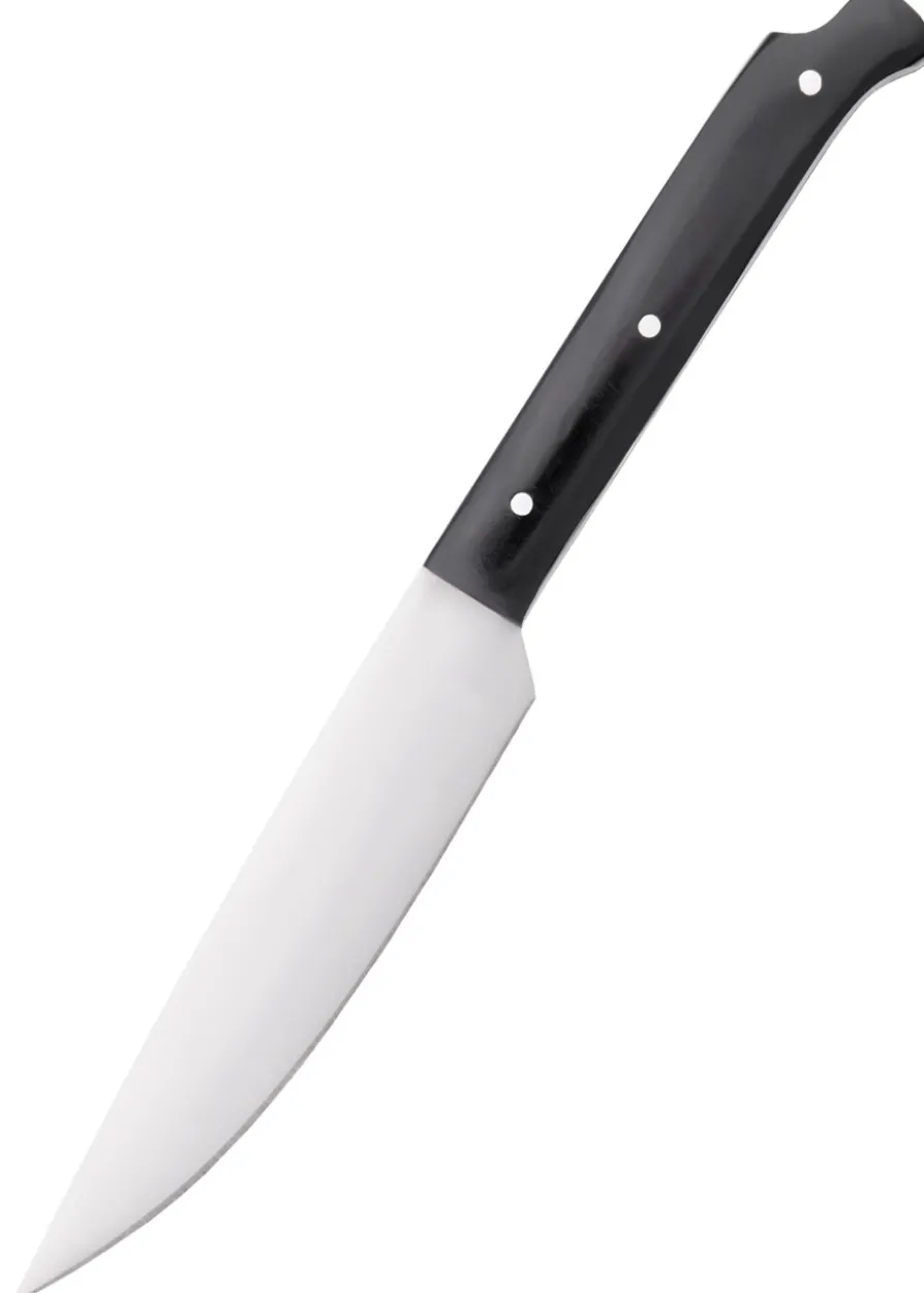 Mittelalterliches Tafelmesser mit Essdorn, rostfrei