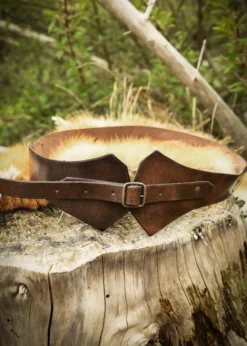 Mittelalter Miedergürtel aus Leder, braun