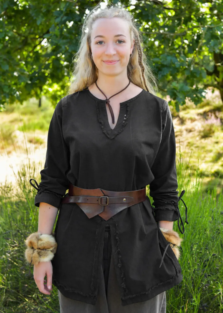 Mittelalter Miedergürtel aus Leder, braun