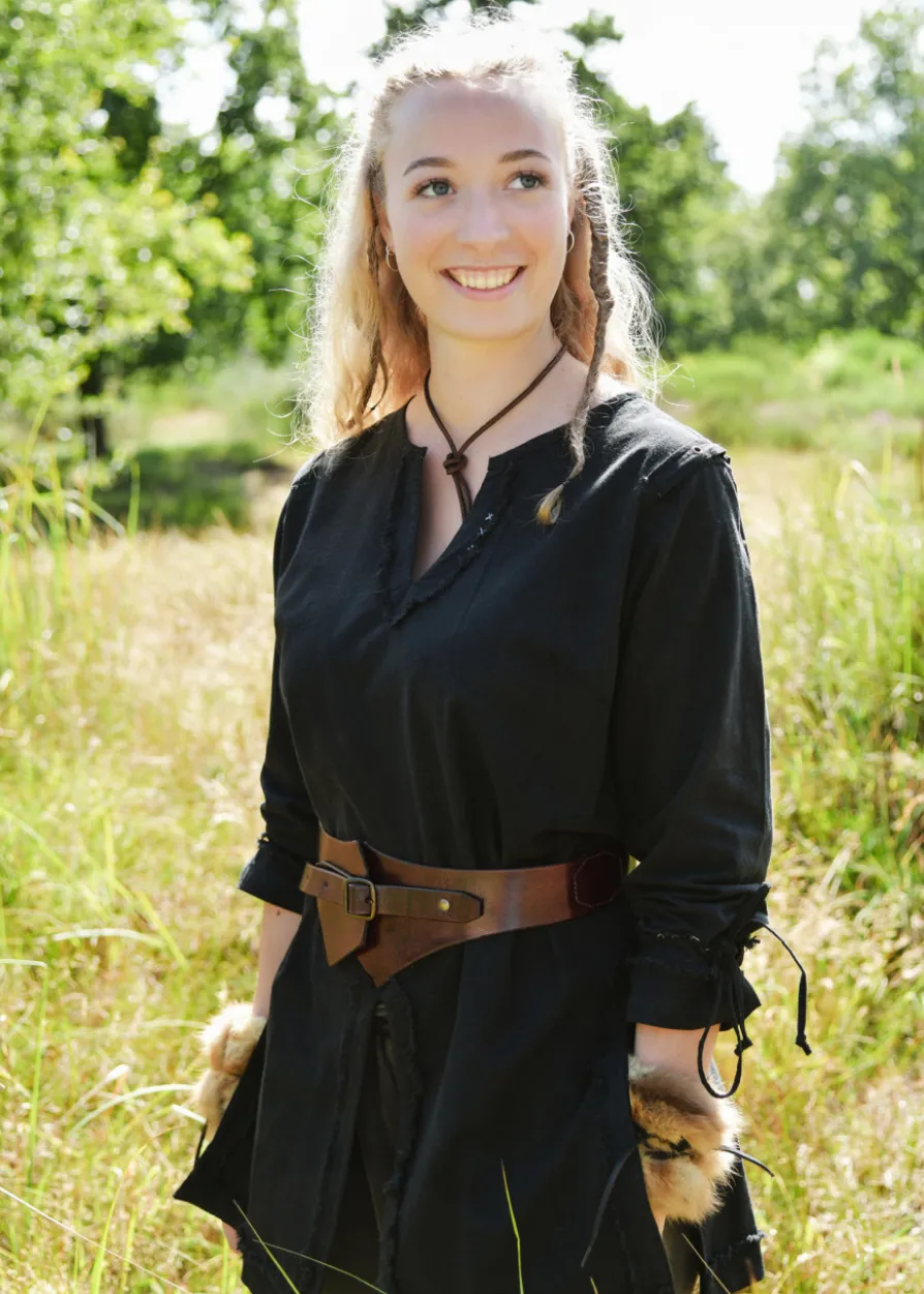 Mittelalter Miedergürtel aus Leder, braun