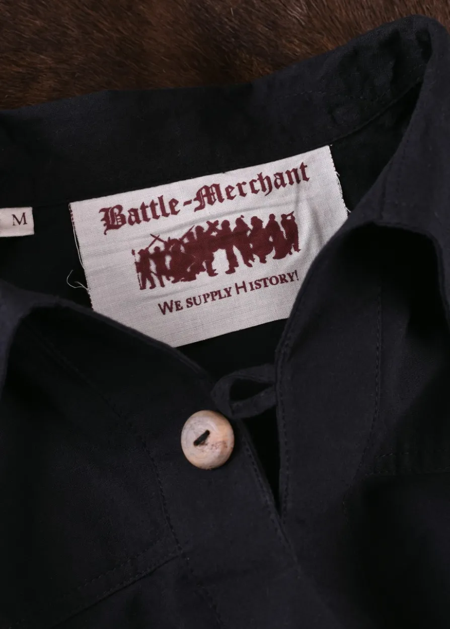 Mittelalter Ritterhemd Götz, schwarz