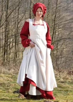 Mittelalter-Schürze Ruth, natur, One-Size
