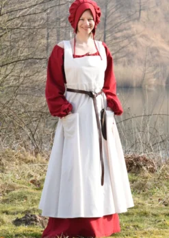 Mittelalter-Schürze Ruth, natur, One-Size