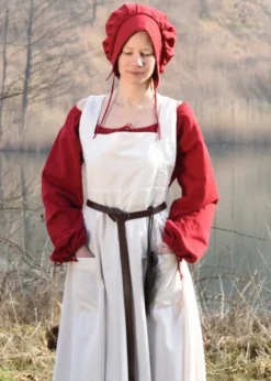 Mittelalter-Schürze Ruth, natur, One-Size