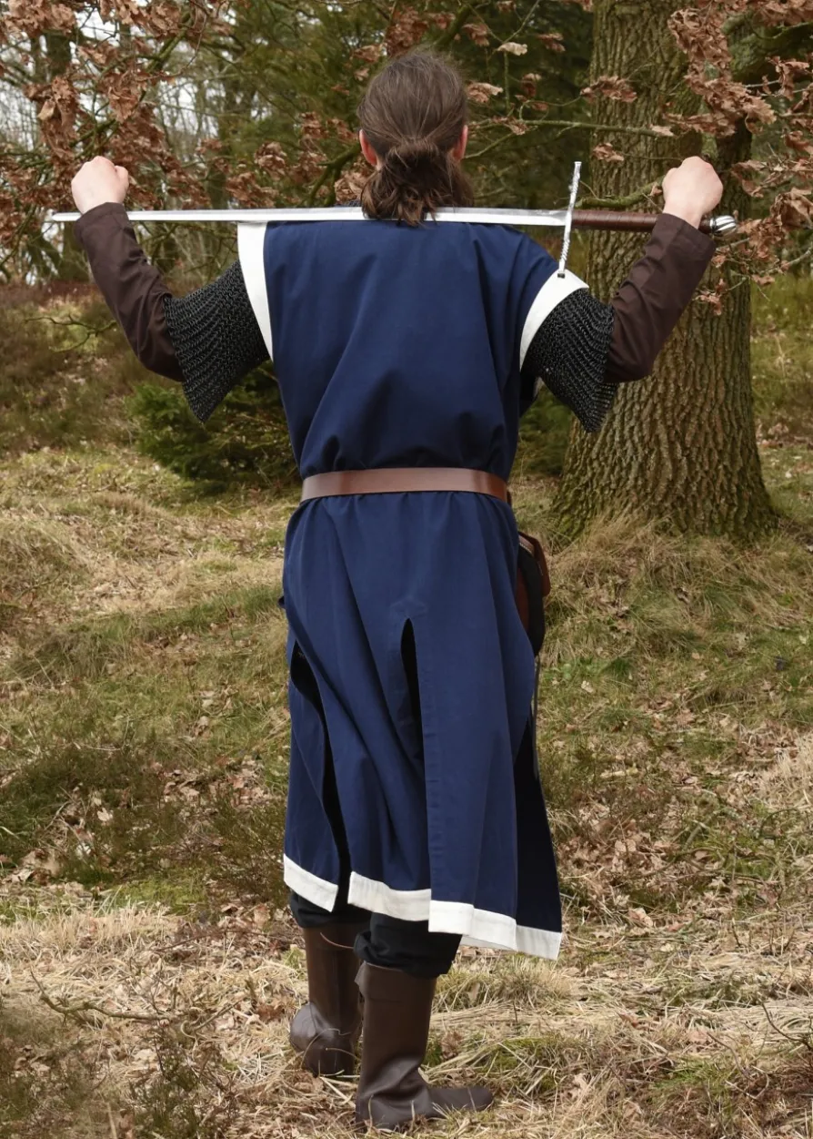 Mittelalter Waffenrock Eckhart, blau/natur