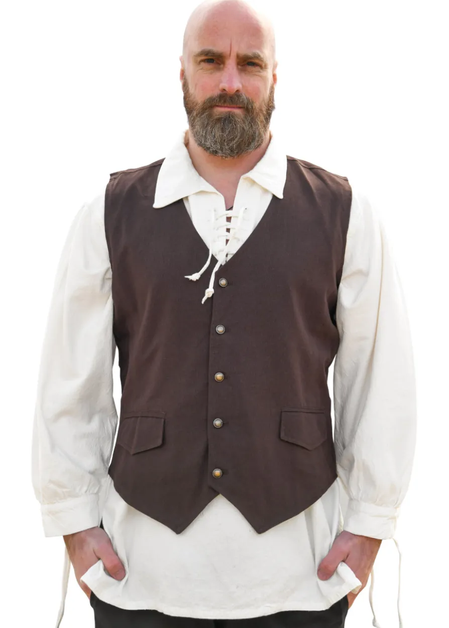 Mittelalter Weste Lasse, braun