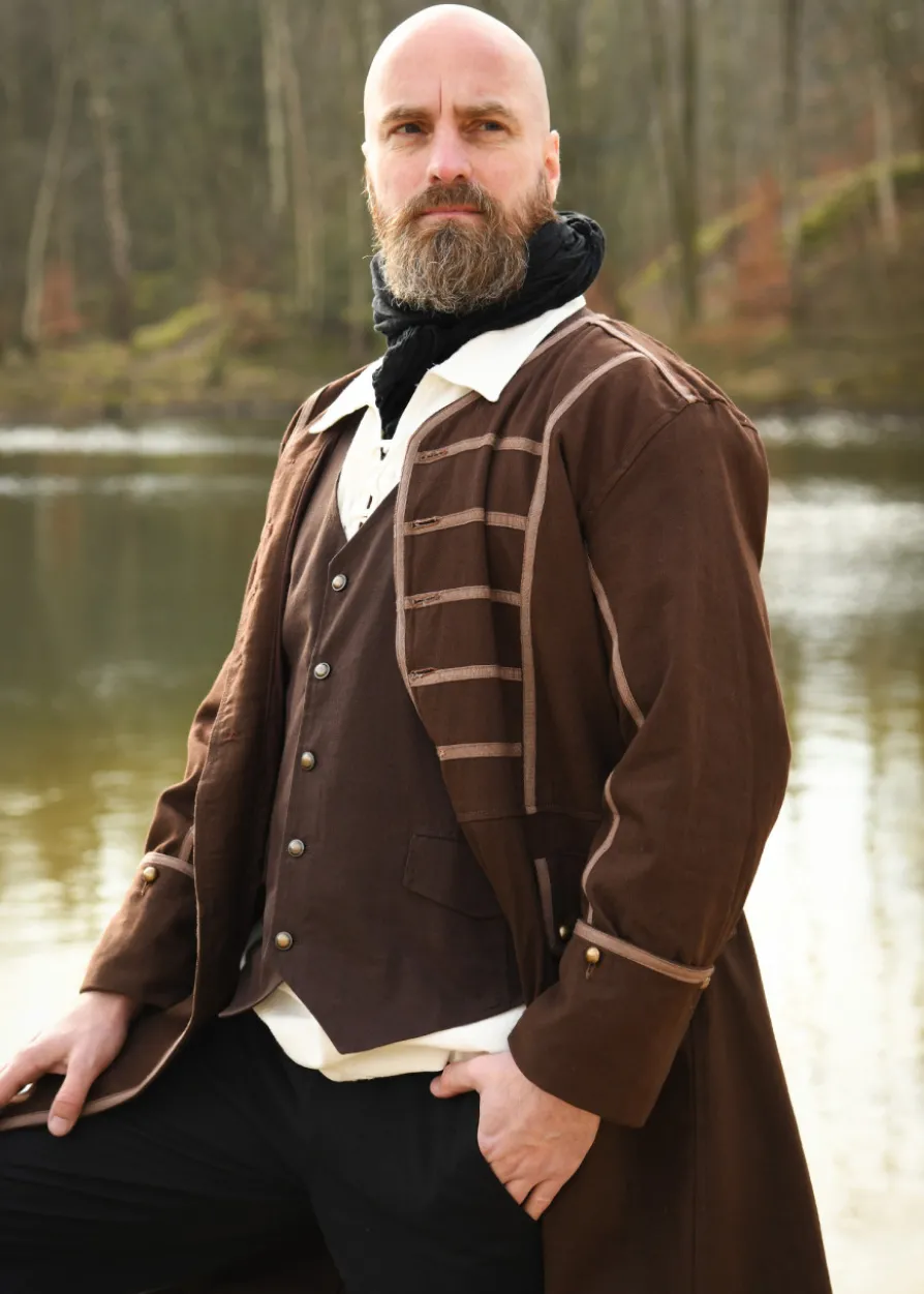 Mittelalter Weste Lasse, braun
