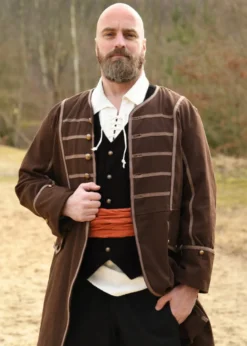 Mittelalter Weste Lasse, schwarz