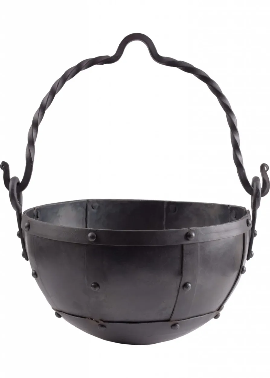 Mittlerer vernieteter Lagertopf, ca. 9 Liter