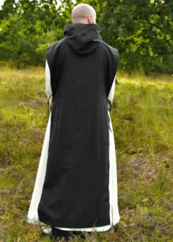 Mönchskutte Anselm, 2-in-1, natur - schwarz