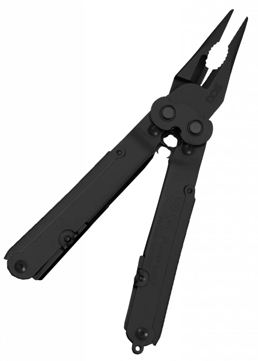 Multitool Powerlock EOD, Schwarz, Nylonscheide, SOG
