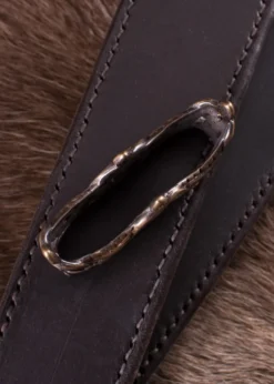 Mundblech für Wikinger-Schwertscheide, Messing mit Antik-Finish