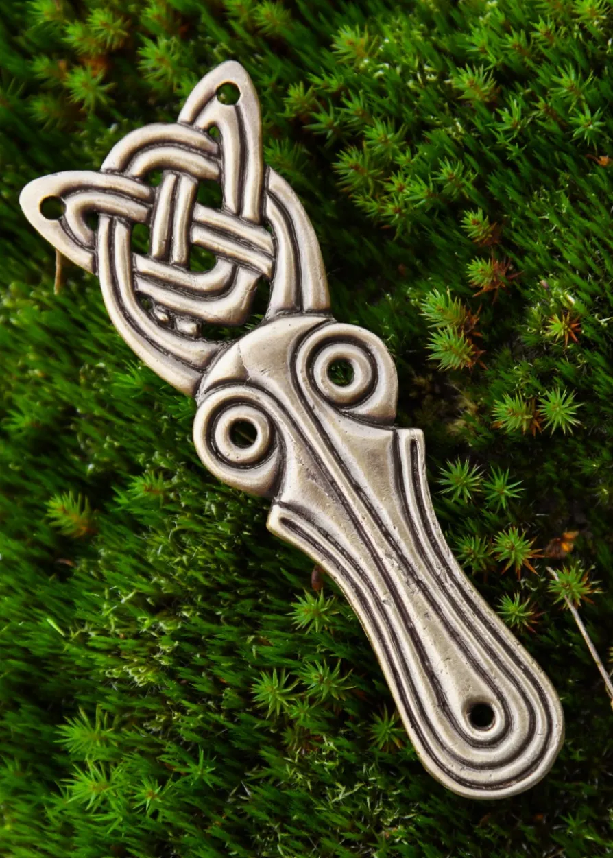 Nasenstück (Nasal) aus Messing, Nordischer Drache, Beschlag für DIY-Projekte