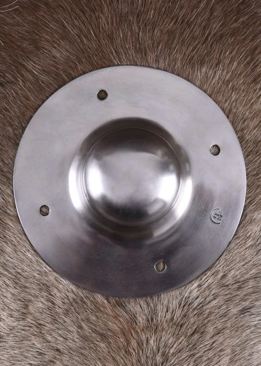 Normannischer Schildbuckel, mit Nieten, 2 mm Stahl