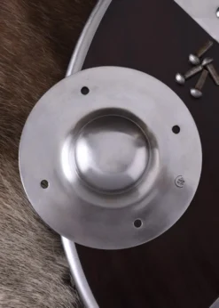 Normannischer Schildbuckel, mit Nieten, 2 mm Stahl